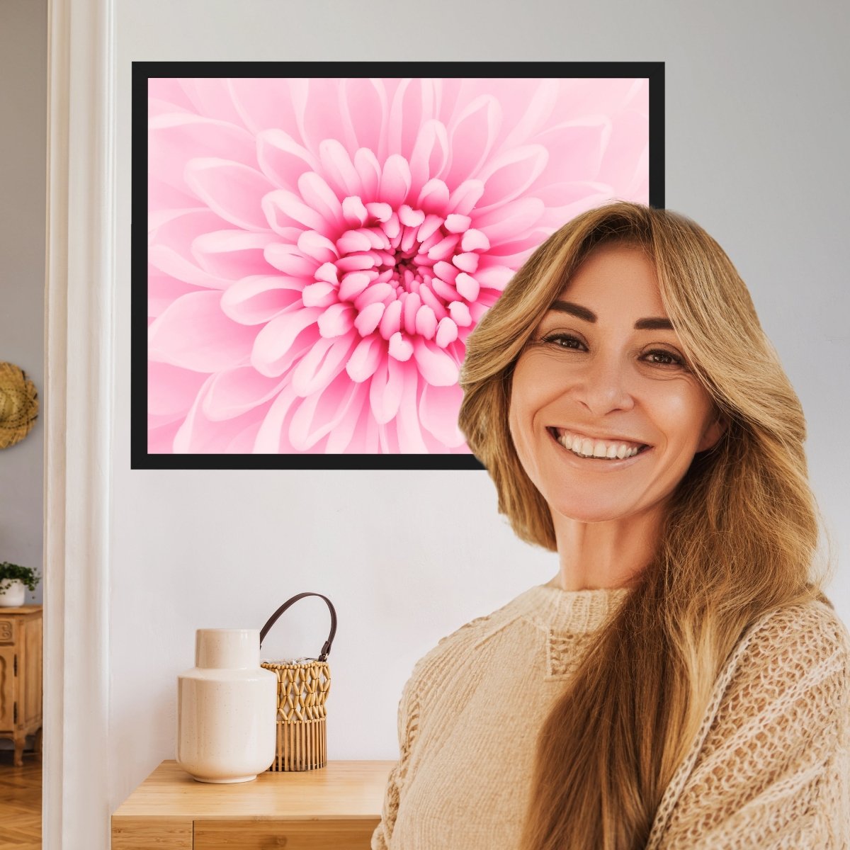 wandmotiv24 Poster, Poster - Pflanze, Blüte, rosa - M0216 - Bild 2 wandmotiv24 Poster, Poster - Pflanze, Blüte, rosa - M0216 - Bild 2