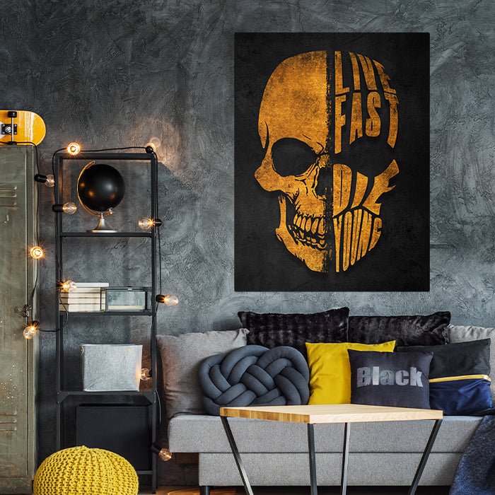 Leinwandbild Totenkopf, Hochformat M0217 kaufen - Bild 3 Leinwandbild Totenkopf, Hochformat M0217 kaufen - Bild 3