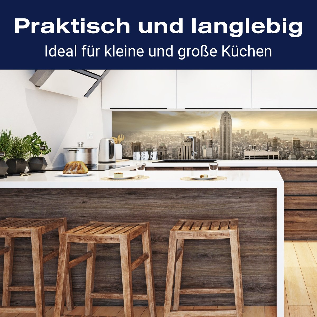 Küchenrückwand New York Skyline View M0221 entdecken - Bild 3 Küchenrückwand New York Skyline View M0221 entdecken - Bild 3