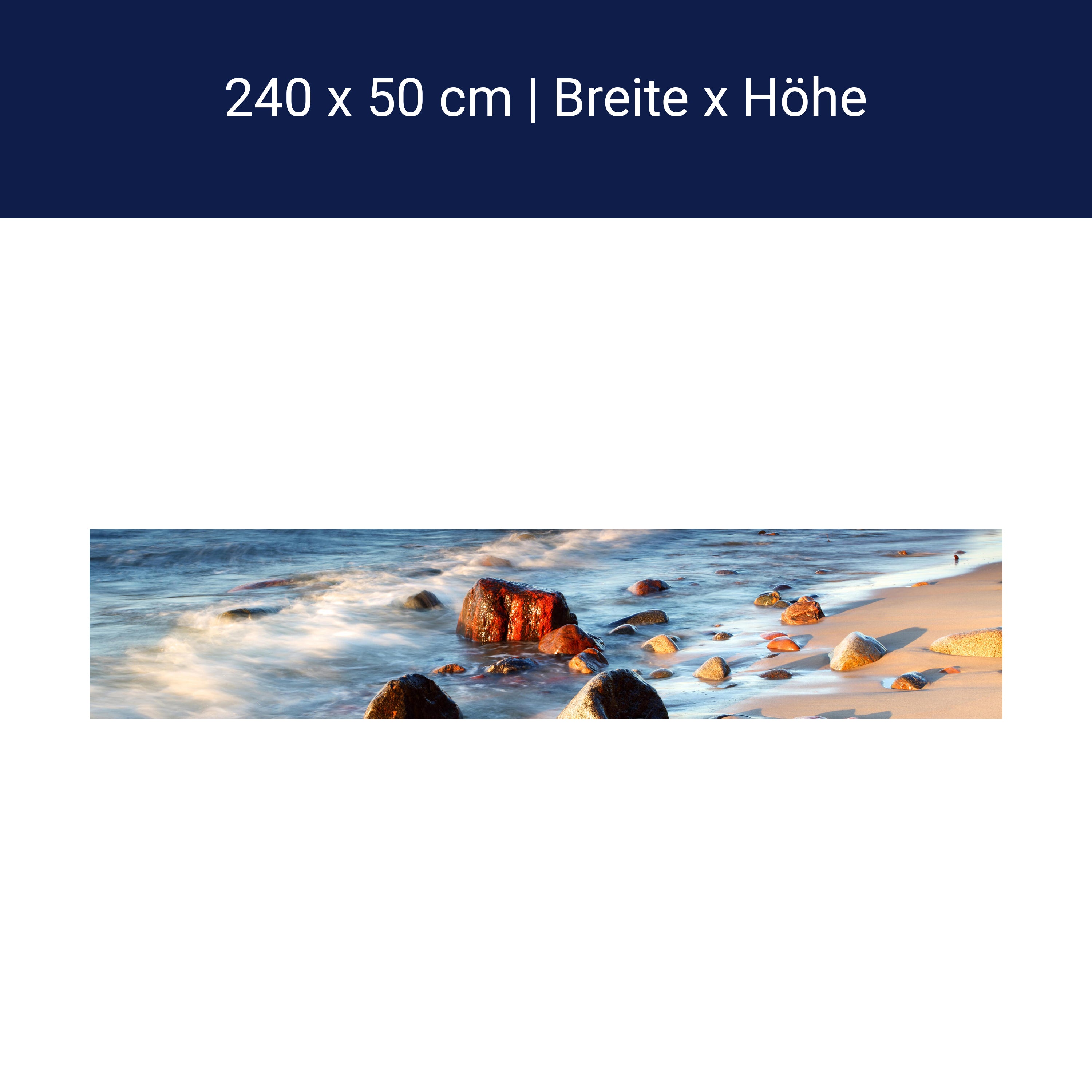 Küchenrückwand Steinstrand Natur M0223 Küchenrückwand Steinstrand Natur M0223