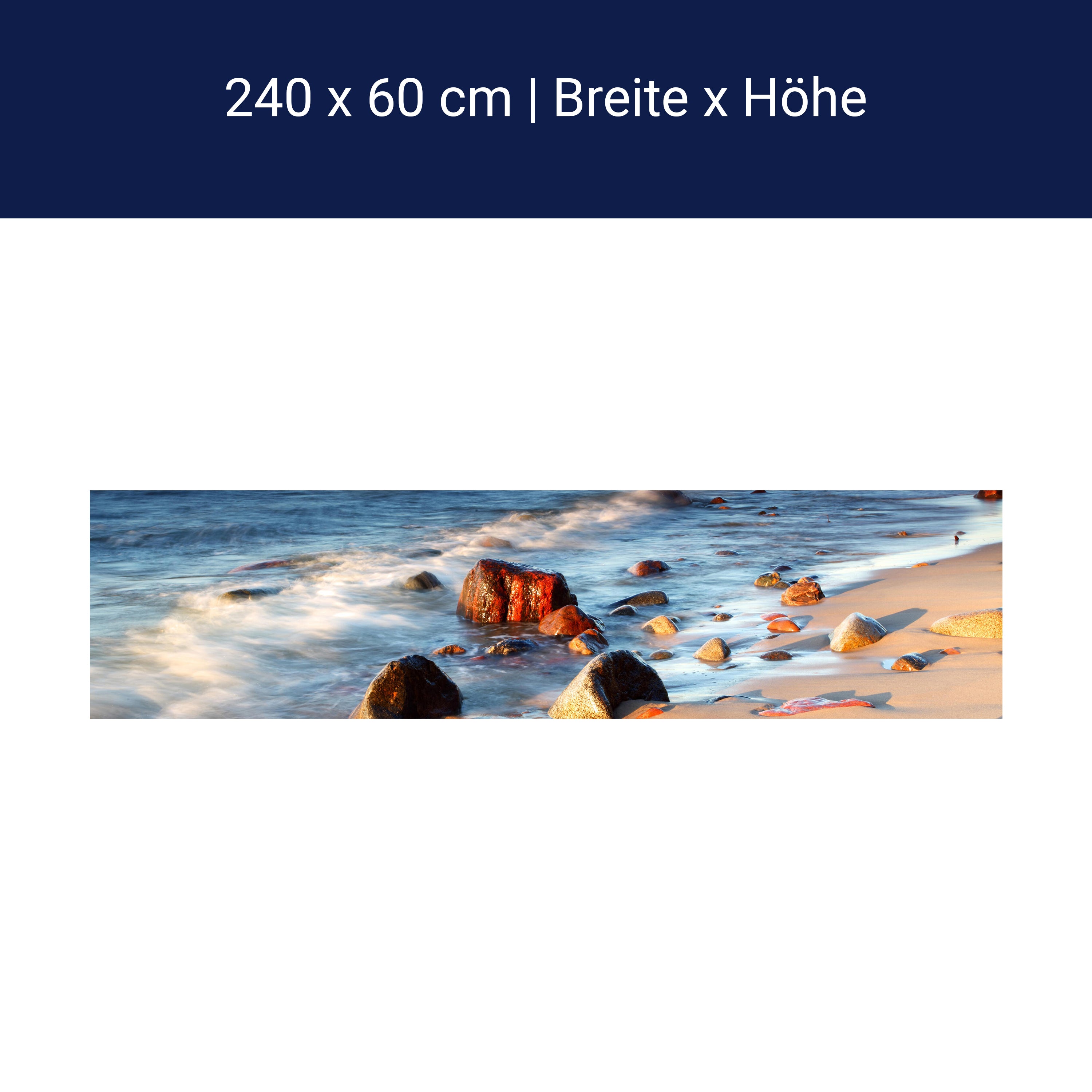 Küchenrückwand Steinstrand Natur M0223 Küchenrückwand Steinstrand Natur M0223