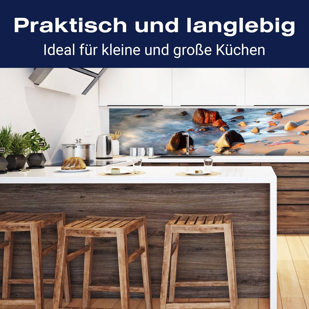 Küchenrückwand Steinstrand Natur M0223 entdecken - Bild 3 Küchenrückwand Steinstrand Natur M0223 entdecken - Bild 3