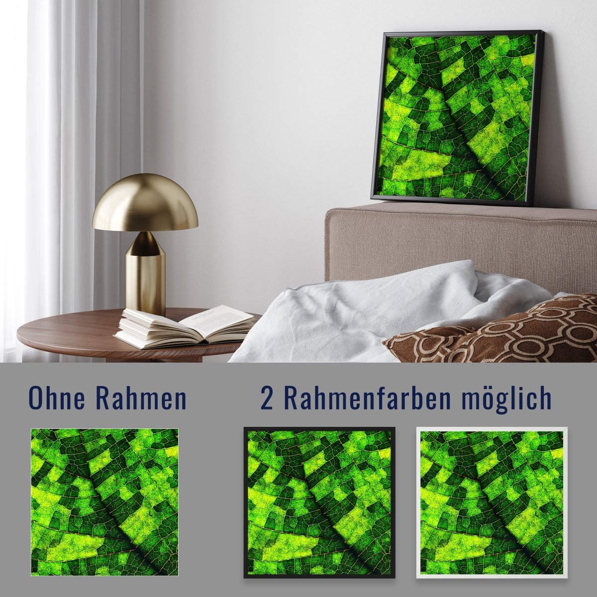wandmotiv24 Poster, Poster - Blatt, Pflanze, grün - M0225 - Bild 4 wandmotiv24 Poster, Poster - Blatt, Pflanze, grün - M0225 - Bild 4