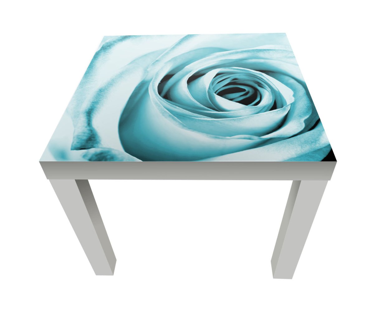 Beistelltisch Blaue Rose Blüte M0227 entdecken - Bild 1 Beistelltisch Blaue Rose Blüte M0227 entdecken - Bild 1