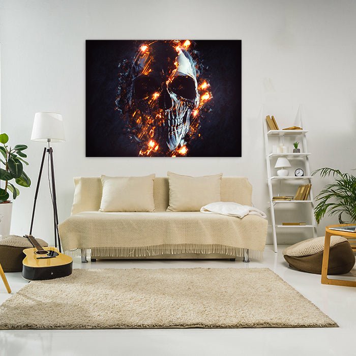 Leinwandbild Totenkopf, Querformat M0228 kaufen - Bild 3 Leinwandbild Totenkopf, Querformat M0228 kaufen - Bild 3