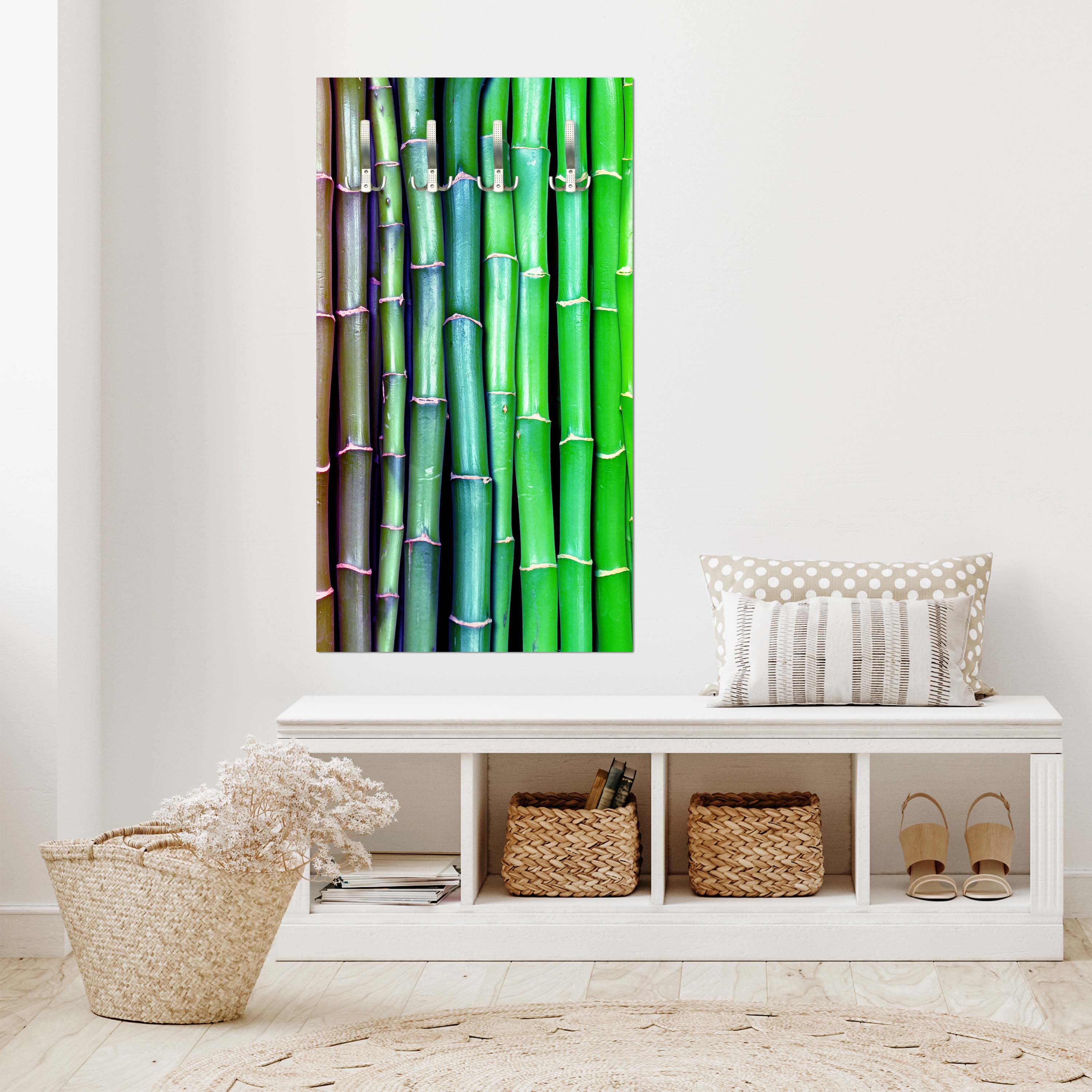 Garderobe bunter Bambus Asien M0229 entdecken - Bild 2 Garderobe bunter Bambus Asien M0229 entdecken - Bild 2