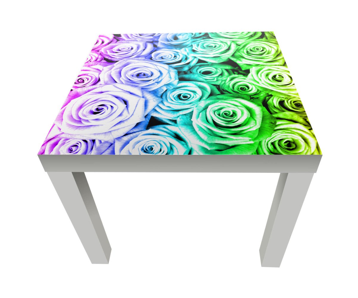 Beistelltisch Regenbogenrosenfeld Blüte M0231 entdecken - Bild 1 Beistelltisch Regenbogenrosenfeld Blüte M0231 entdecken - Bild 1