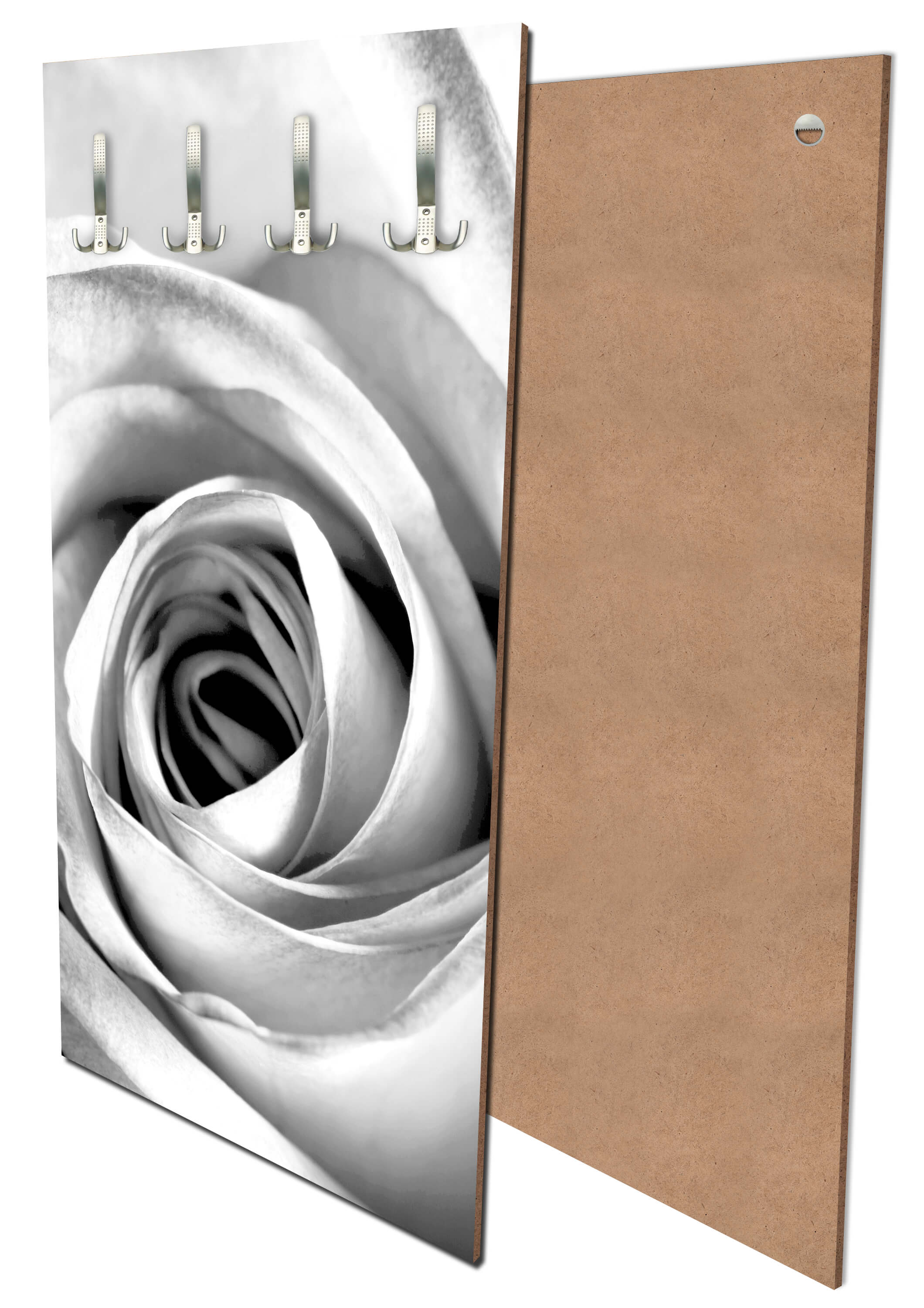 Garderobe weiße Rose Blüte M0233 entdecken - Bild 1 Garderobe weiße Rose Blüte M0233 entdecken - Bild 1