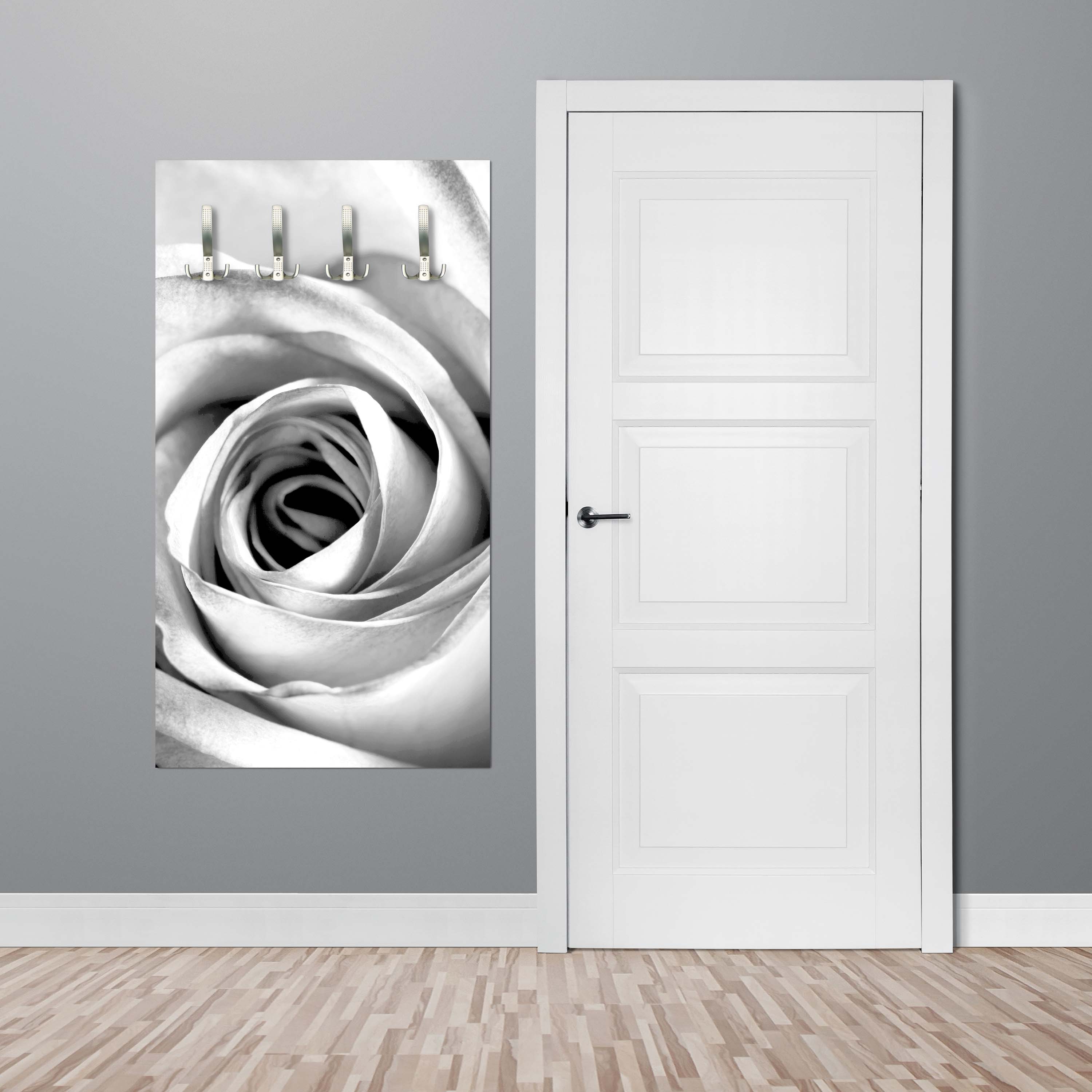 Garderobe weiße Rose Blüte M0233 entdecken - Bild 3 Garderobe weiße Rose Blüte M0233 entdecken - Bild 3