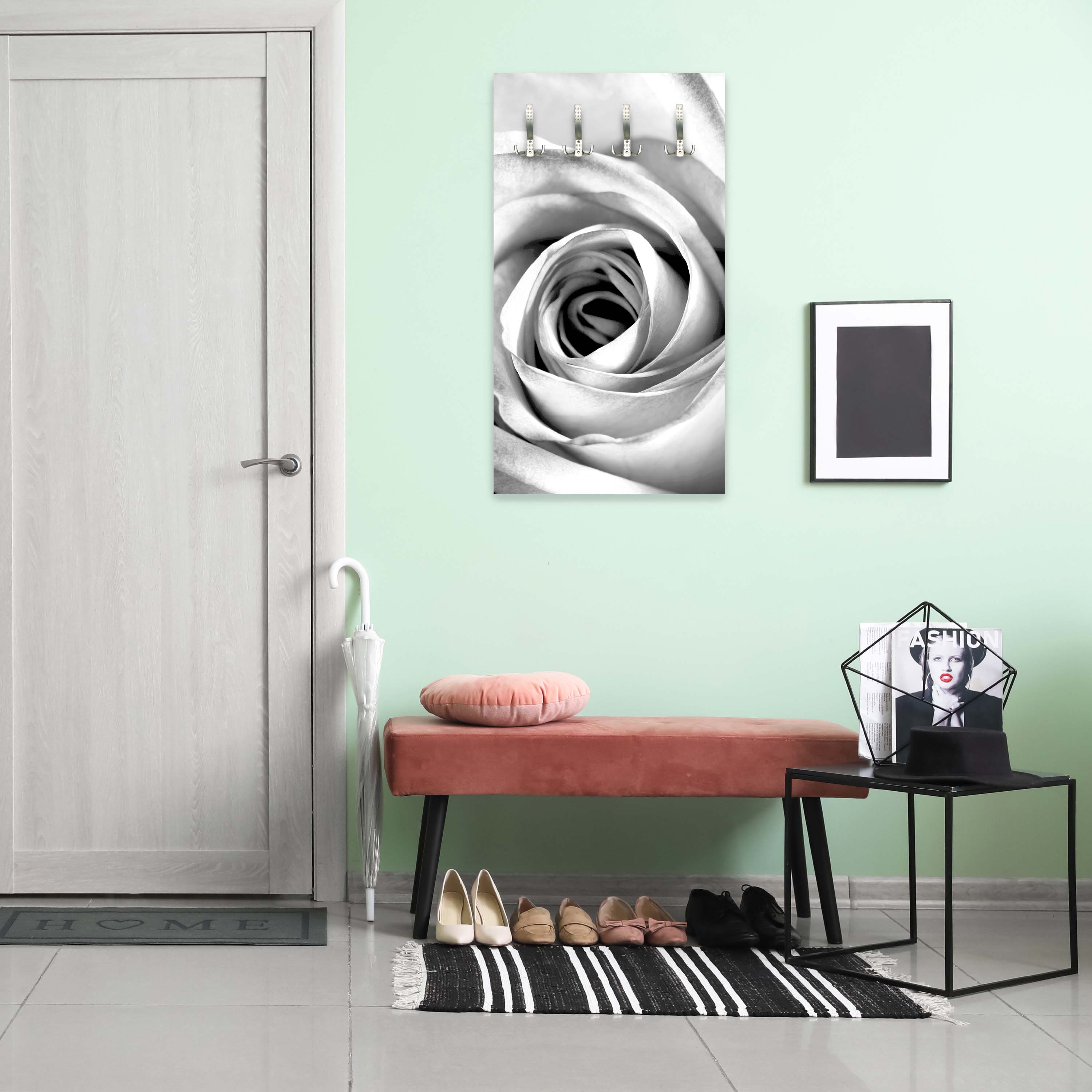 Garderobe weiße Rose Blüte M0233 entdecken - Bild 5 Garderobe weiße Rose Blüte M0233 entdecken - Bild 5