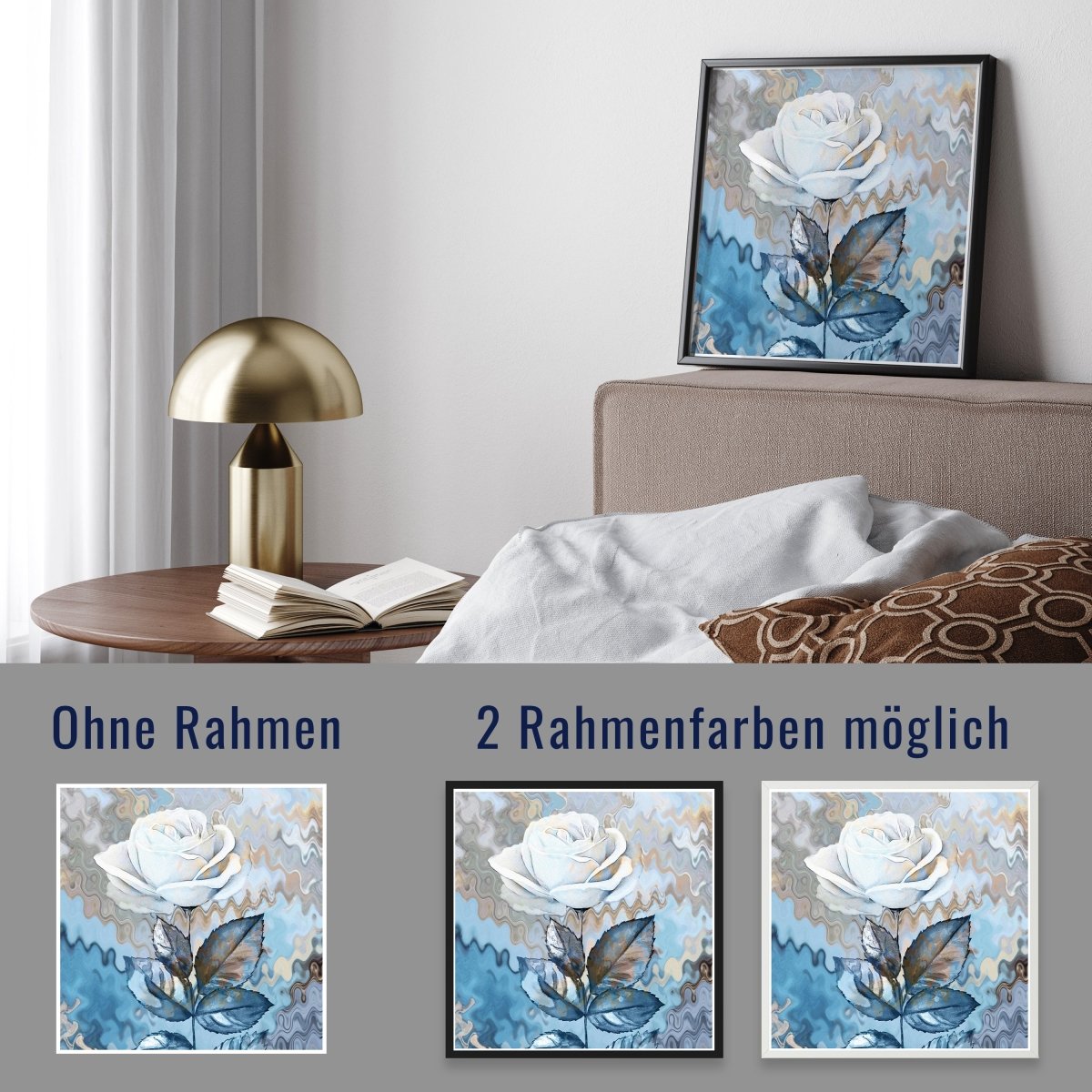 wandmotiv24 Poster, Poster - Bild, Malerei, Rose - M0233 - Bild 4 wandmotiv24 Poster, Poster - Bild, Malerei, Rose - M0233 - Bild 4