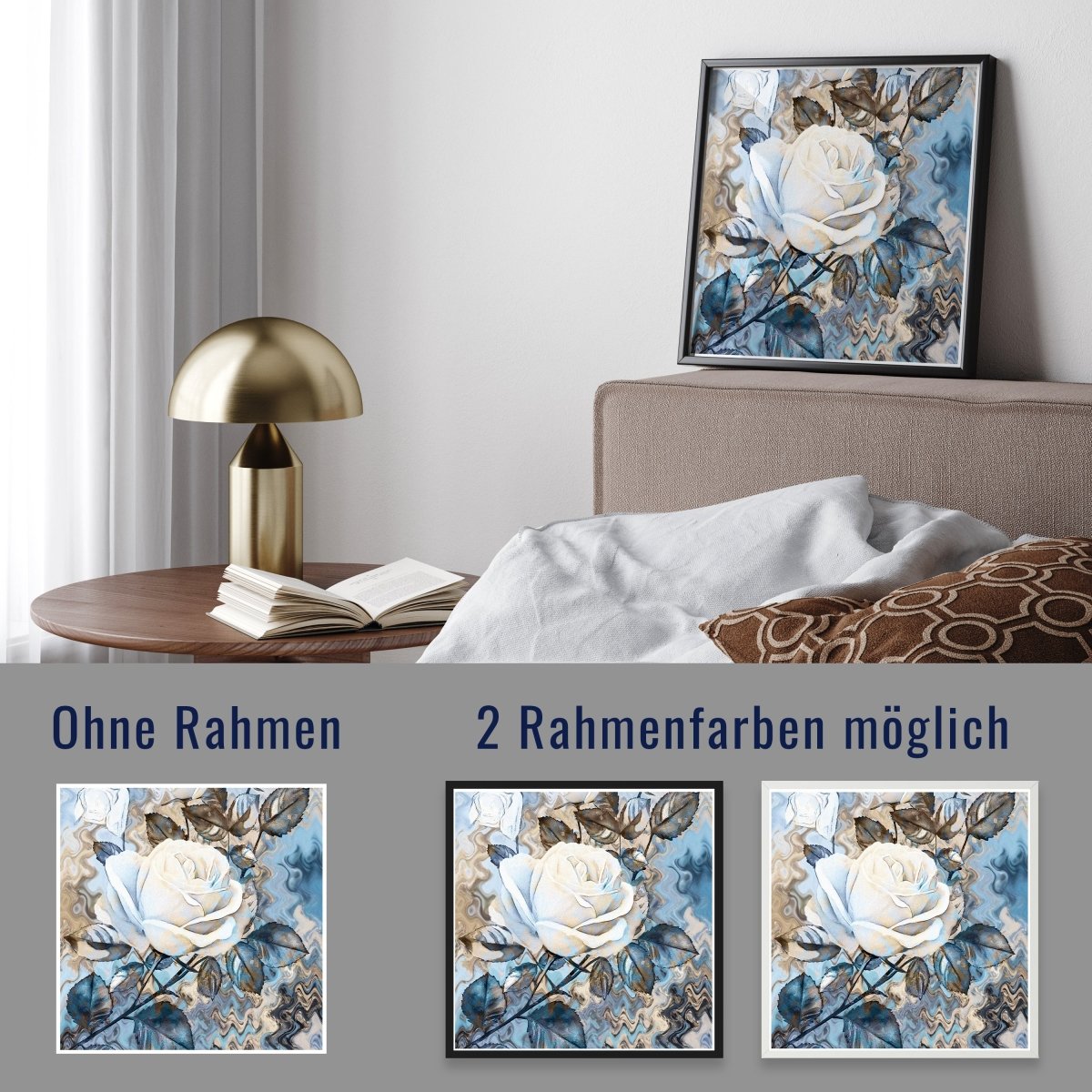 wandmotiv24 Poster, Poster - Bild, Malerei, Rosen - M0234 - Bild 4 wandmotiv24 Poster, Poster - Bild, Malerei, Rosen - M0234 - Bild 4