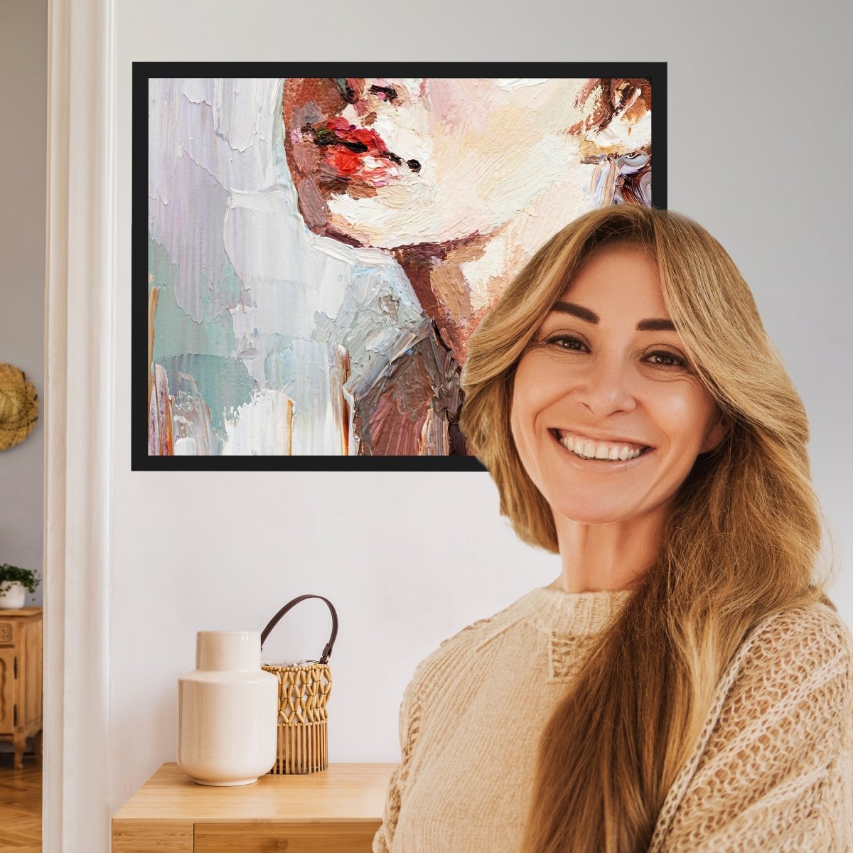 wandmotiv24 Poster, Poster - Malerei, Frau, Lippen - M0240 - Bild 2 wandmotiv24 Poster, Poster - Malerei, Frau, Lippen - M0240 - Bild 2