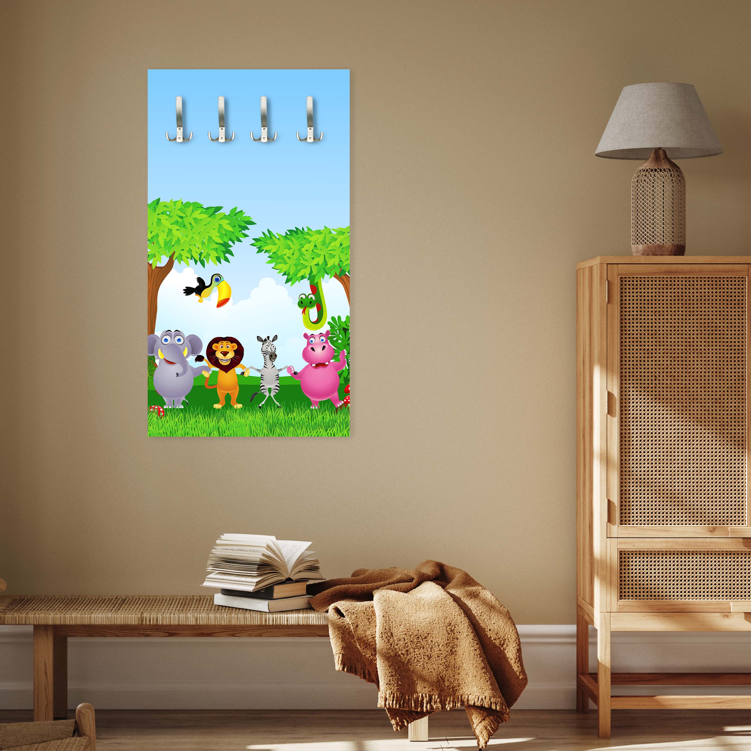 Garderobe Tiergruppe Kinder M0241 entdecken - Bild 3 Garderobe Tiergruppe Kinder M0241 entdecken - Bild 3