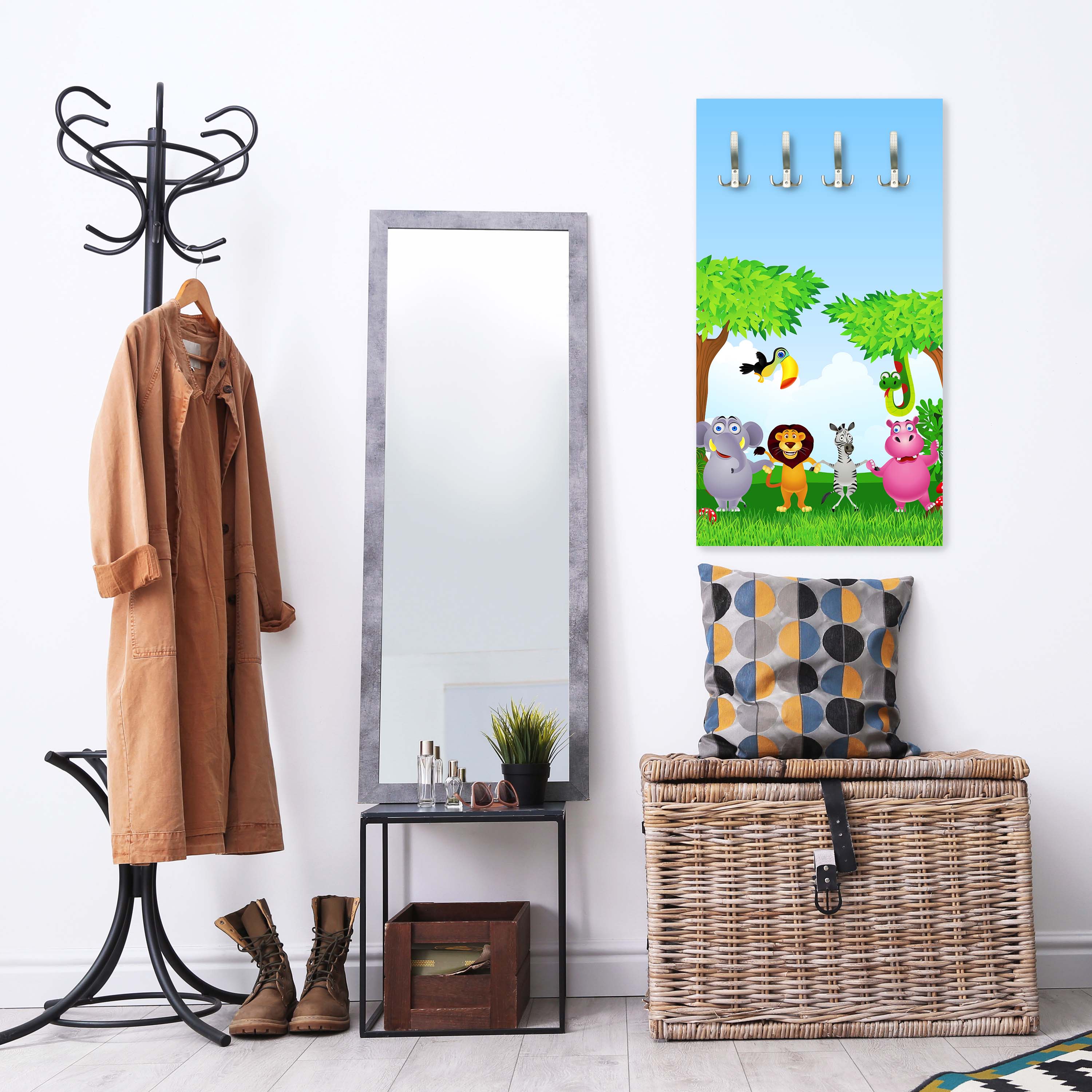 Garderobe Tiergruppe Kinder M0241 entdecken - Bild 5 Garderobe Tiergruppe Kinder M0241 entdecken - Bild 5