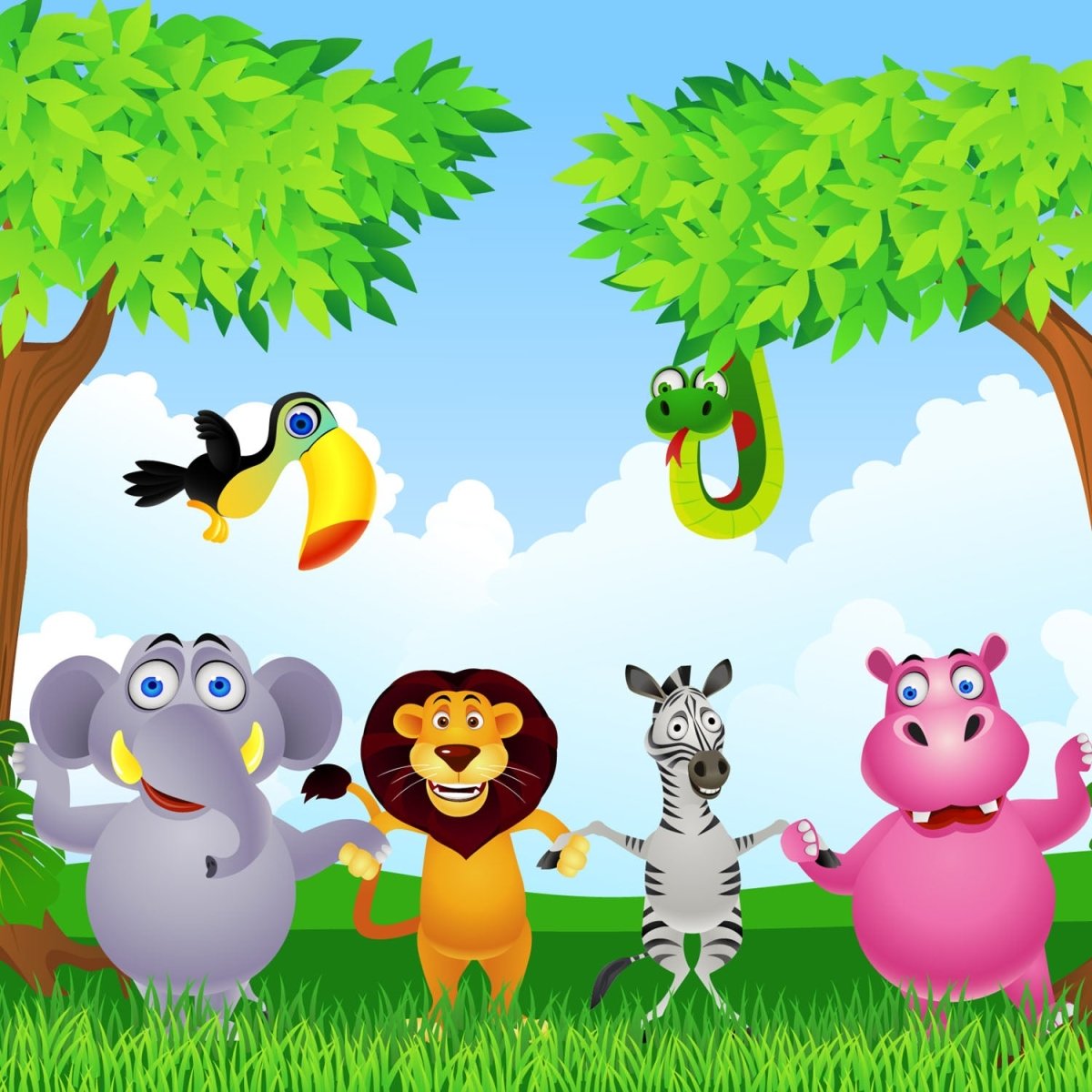 Beistelltisch Tiergruppe Kinder M0241 entdecken - Bild 2 Beistelltisch Tiergruppe Kinder M0241 entdecken - Bild 2