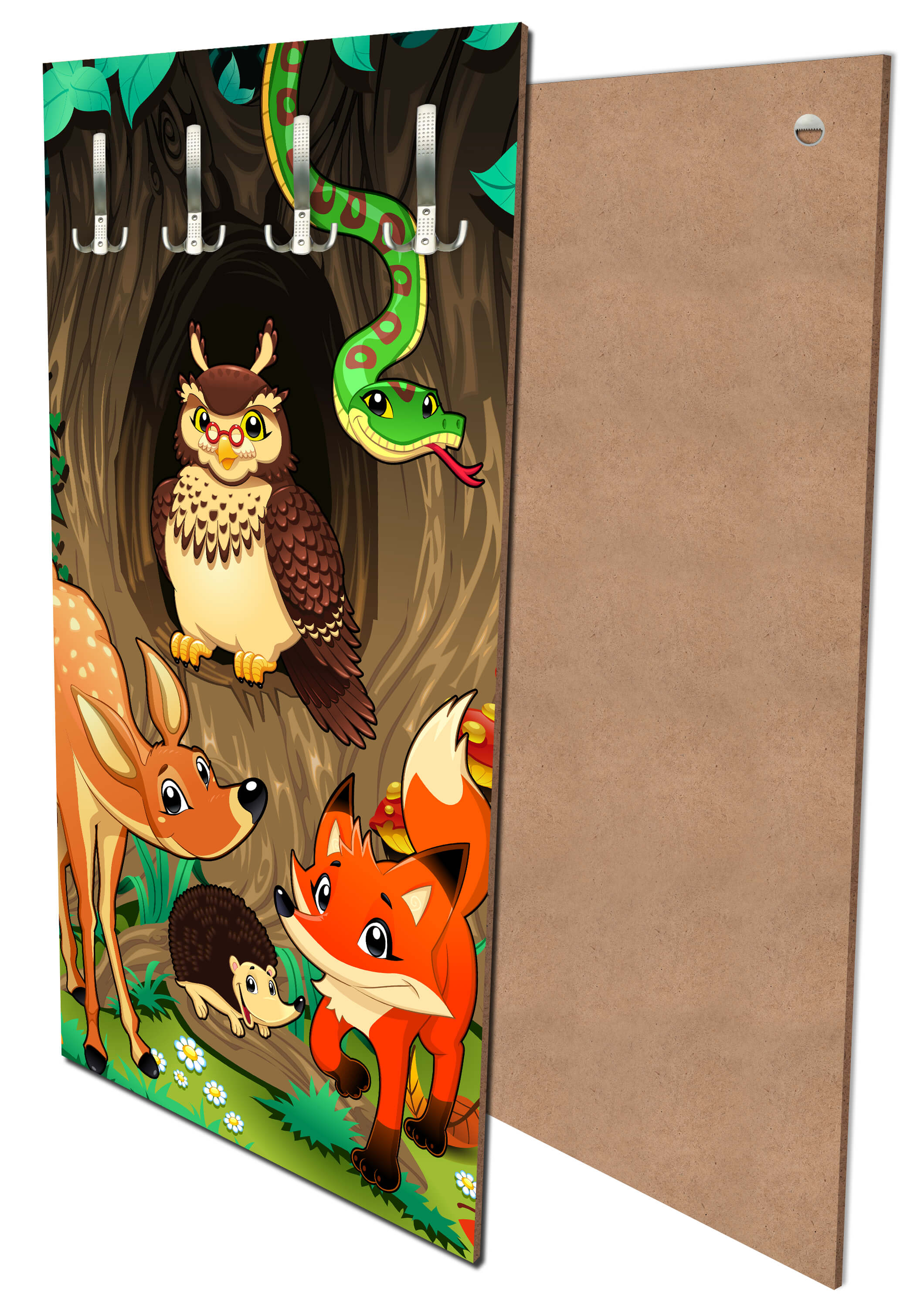 Garderobe Freundliche Waldtiere Kinder M0242 entdecken - Bild 1 Garderobe Freundliche Waldtiere Kinder M0242 entdecken - Bild 1