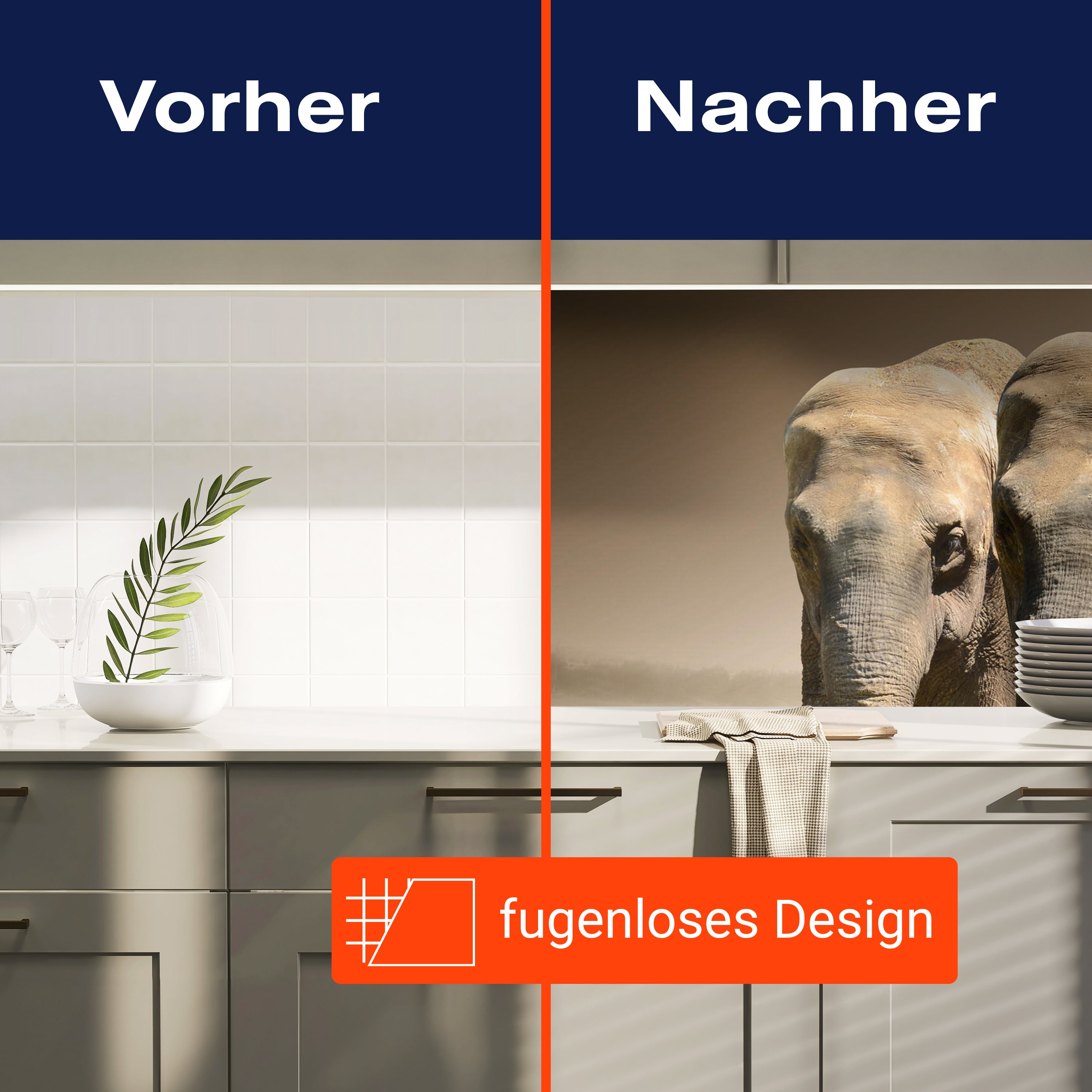 Küchenrückwand Elefantengruppe Afrika M0245 entdecken - Bild 9 Küchenrückwand Elefantengruppe Afrika M0245 entdecken - Bild 9