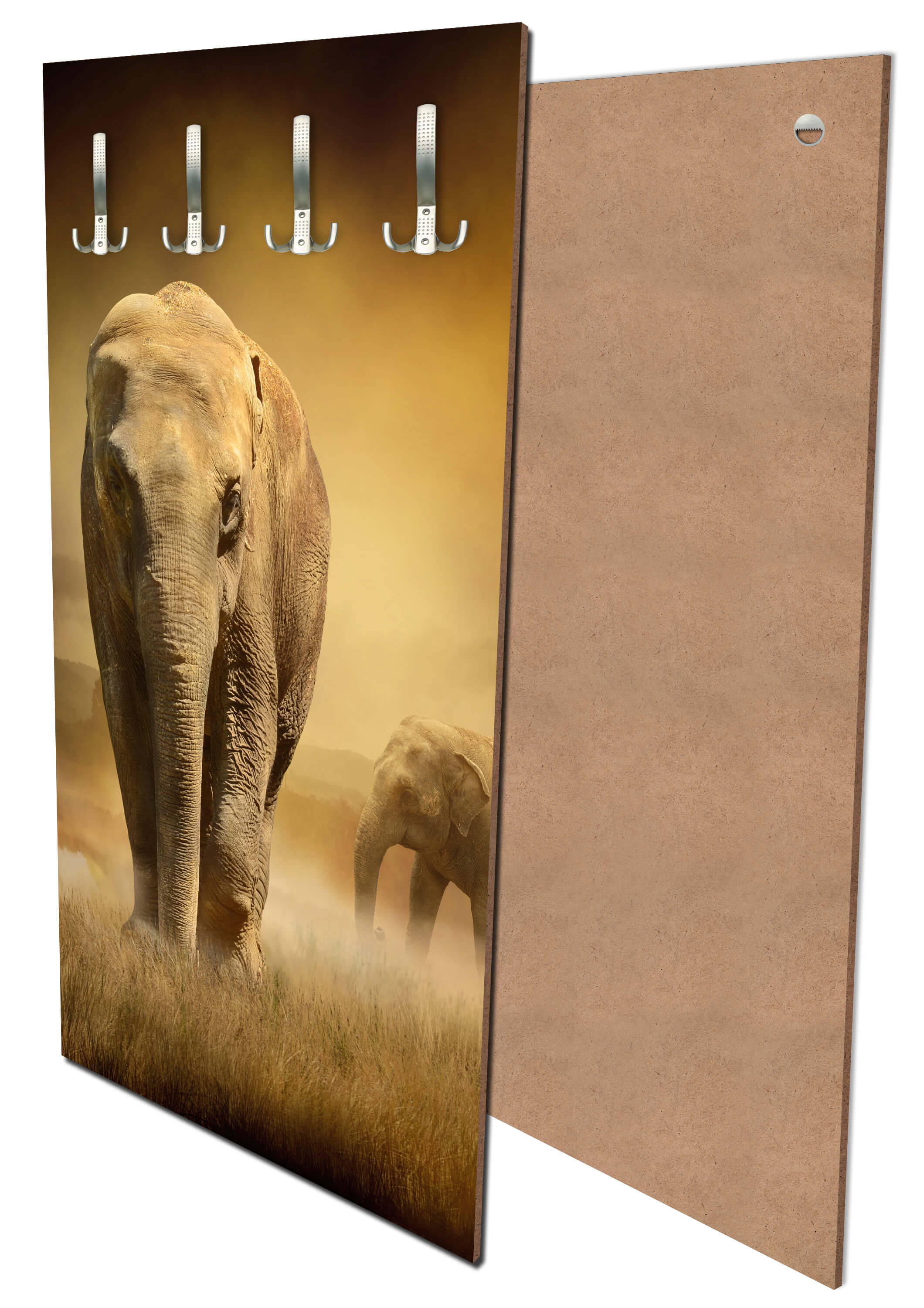 Garderobe Steppenelefant Afrika M0246 entdecken - Bild 1 Garderobe Steppenelefant Afrika M0246 entdecken - Bild 1