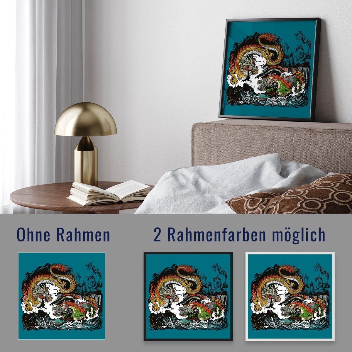 wandmotiv24 Poster, Poster - Drache, Wasser, Japan - M0247 - Bild 4 wandmotiv24 Poster, Poster - Drache, Wasser, Japan - M0247 - Bild 4