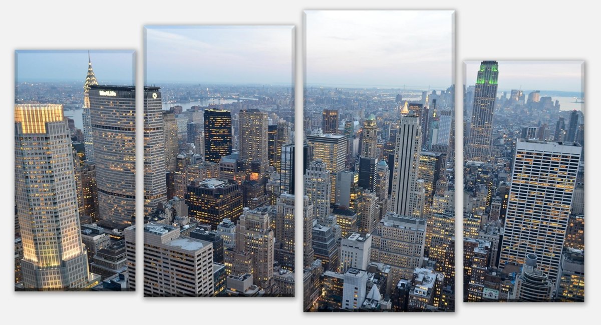 Leinwandbild Mehrteiler New York Skyview M0254 Leinwandbild Mehrteiler New York Skyview M0254