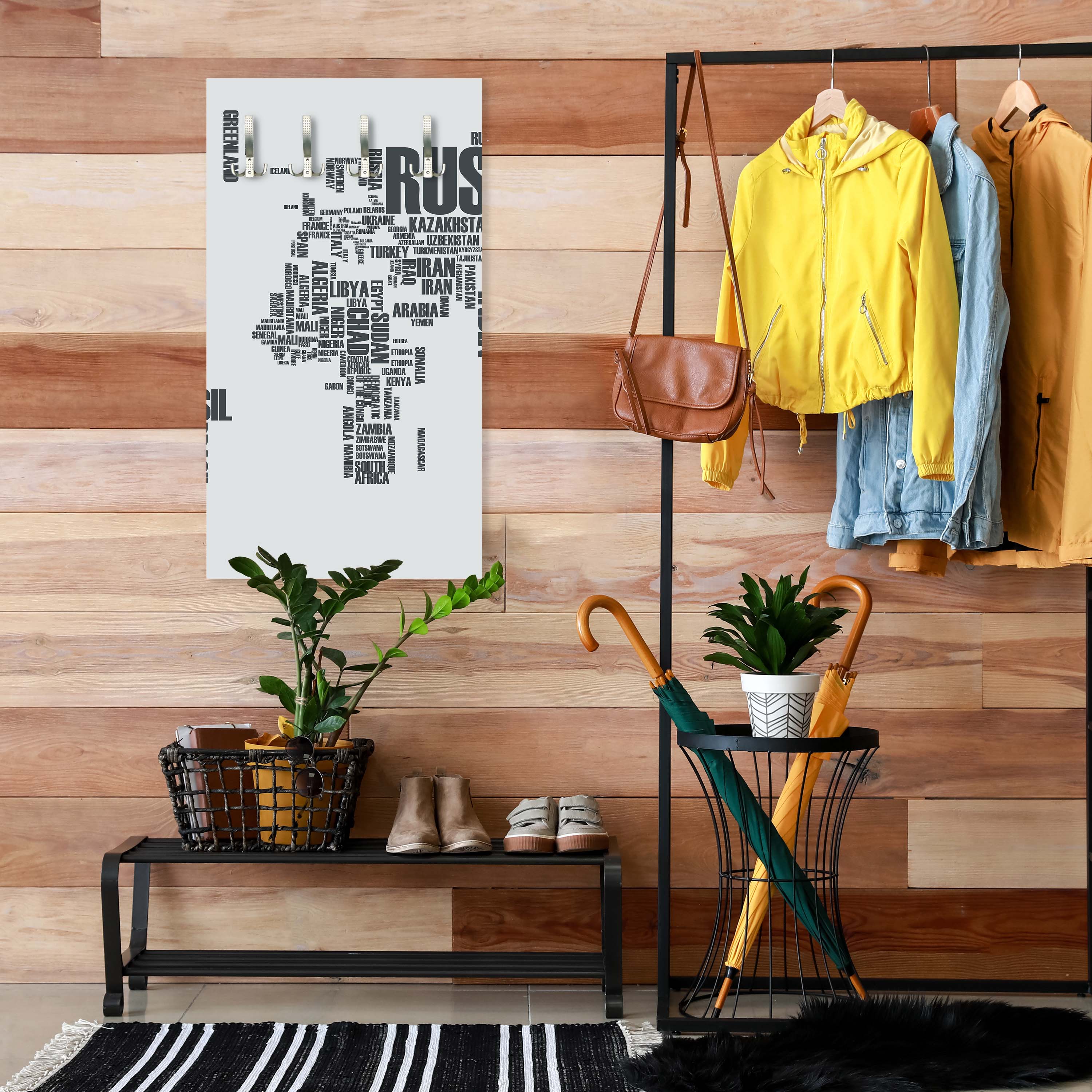 Garderobe Weltkarte Landnamen Erde M0256 entdecken - Bild 5 Garderobe Weltkarte Landnamen Erde M0256 entdecken - Bild 5