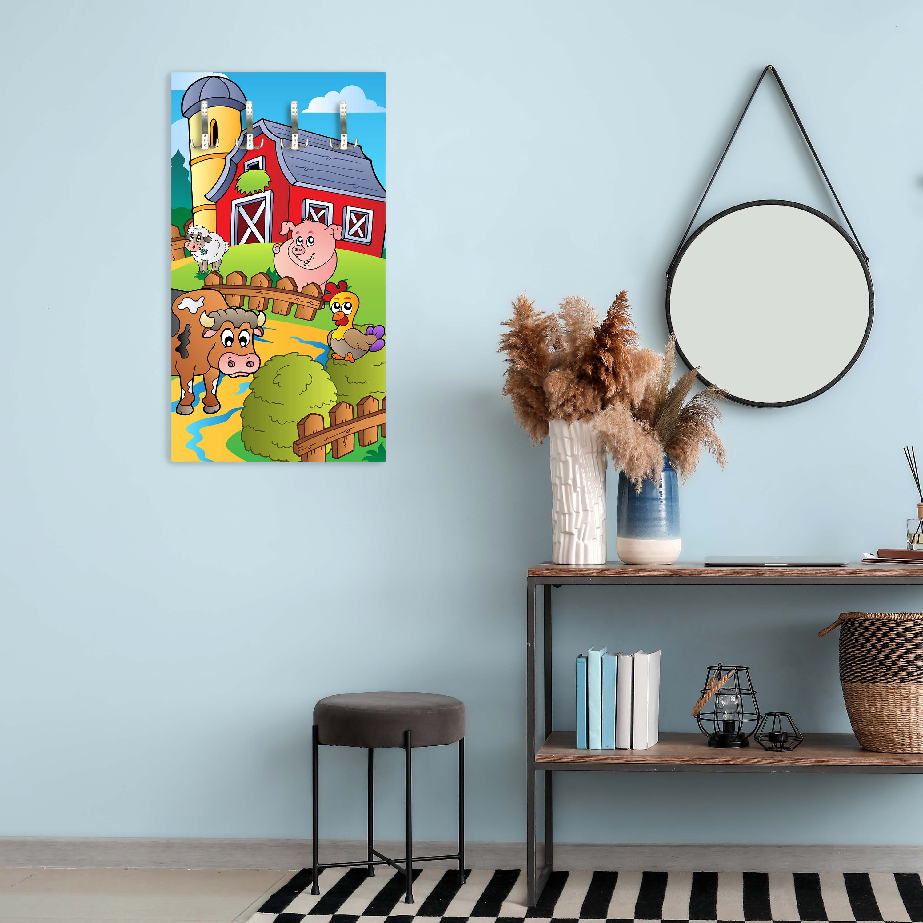 Garderobe Farmtiere Kinder M0257 entdecken - Bild 2 Garderobe Farmtiere Kinder M0257 entdecken - Bild 2