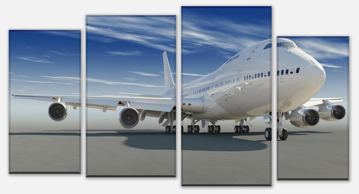 Leinwandbild Mehrteiler Startendes Flugzeug M0259 Leinwandbild Mehrteiler Startendes Flugzeug M0259