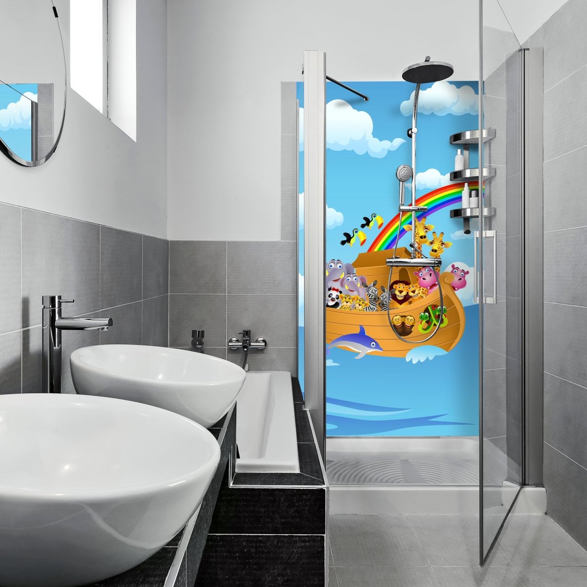 Duschwand Arche Noah M0261 entdecken - Bild 1 Duschwand Arche Noah M0261 entdecken - Bild 1