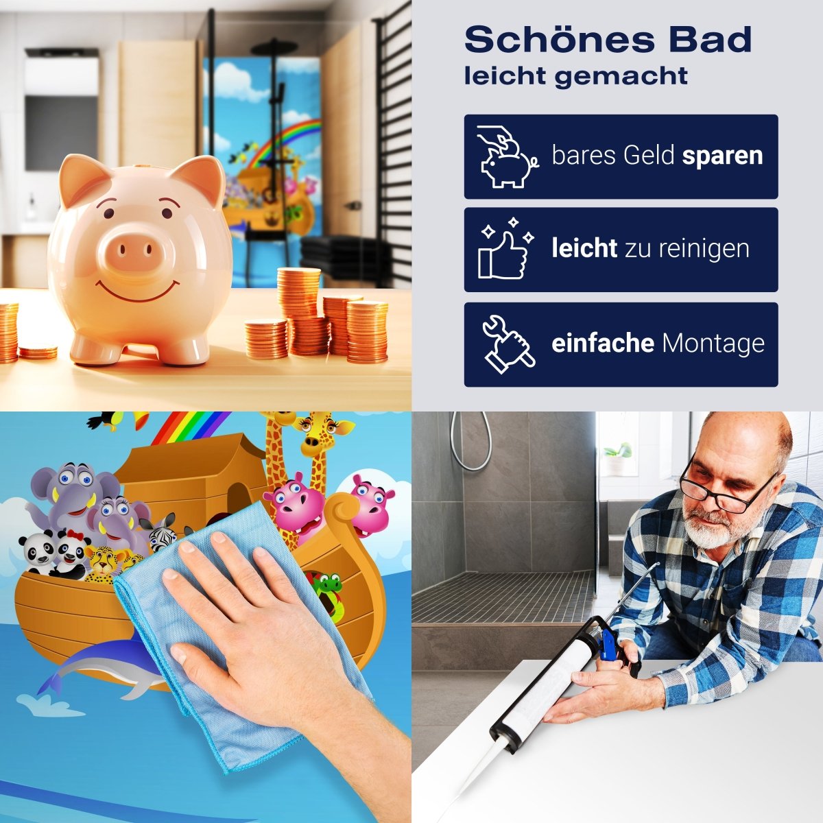 Duschwand Arche Noah M0261 entdecken - Bild 7 Duschwand Arche Noah M0261 entdecken - Bild 7