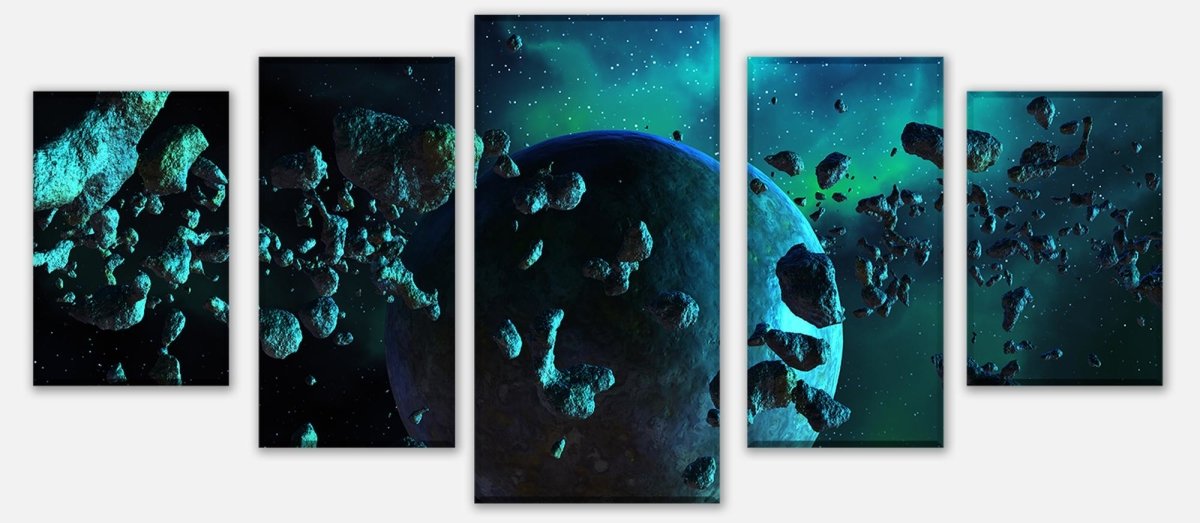 Leinwandbild Mehrteiler Asteroidenfeld Space M0263 entdecken - Bild 1 Leinwandbild Mehrteiler Asteroidenfeld Space M0263 entdecken - Bild 1