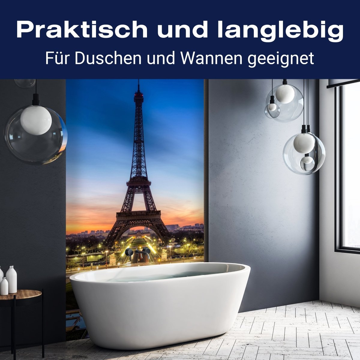 Duschwand Eiffelturm bei Nacht Frankreich M0266 entdecken - Bild 3 Duschwand Eiffelturm bei Nacht Frankreich M0266 entdecken - Bild 3