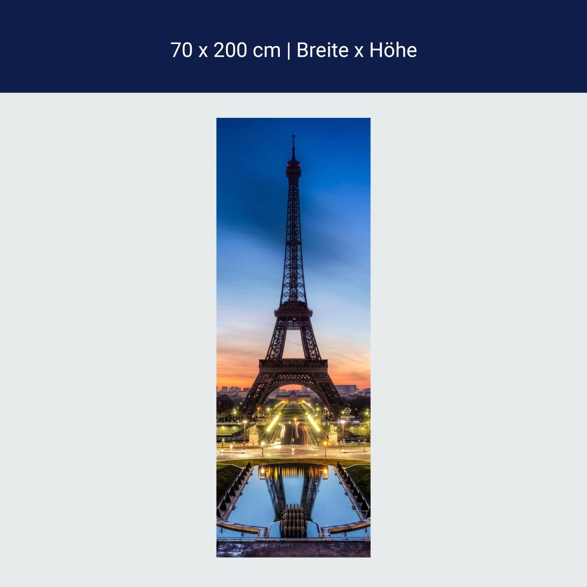 Duschwand Eiffelturm bei Nacht Frankreich M0266 Duschwand Eiffelturm bei Nacht Frankreich M0266