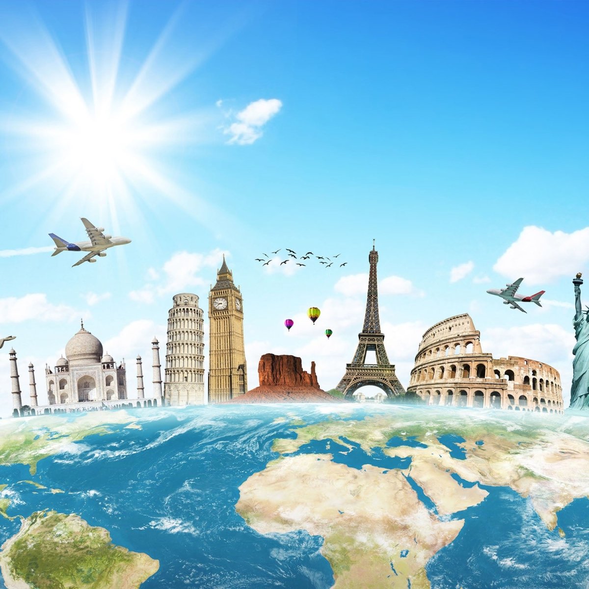 Beistelltisch Weltreise Erde M0268 entdecken - Bild 2 Beistelltisch Weltreise Erde M0268 entdecken - Bild 2