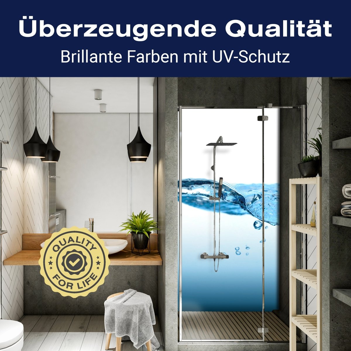 Duschwand Wasseroberfläche Natur M0270 entdecken - Bild 2 Duschwand Wasseroberfläche Natur M0270 entdecken - Bild 2