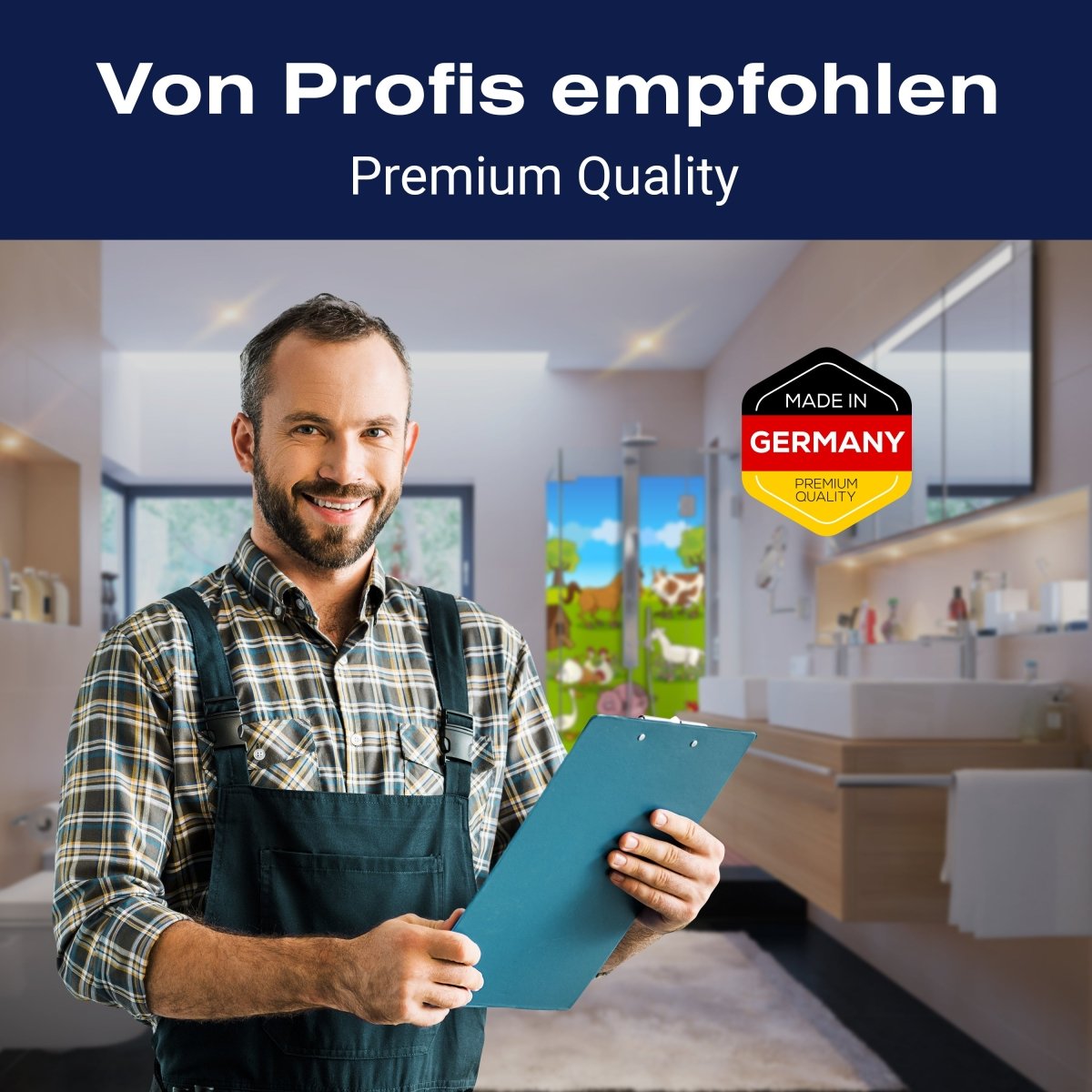 Duschwand Verrückter Bauernhof Kinder M0274 entdecken - Bild 5 Duschwand Verrückter Bauernhof Kinder M0274 entdecken - Bild 5