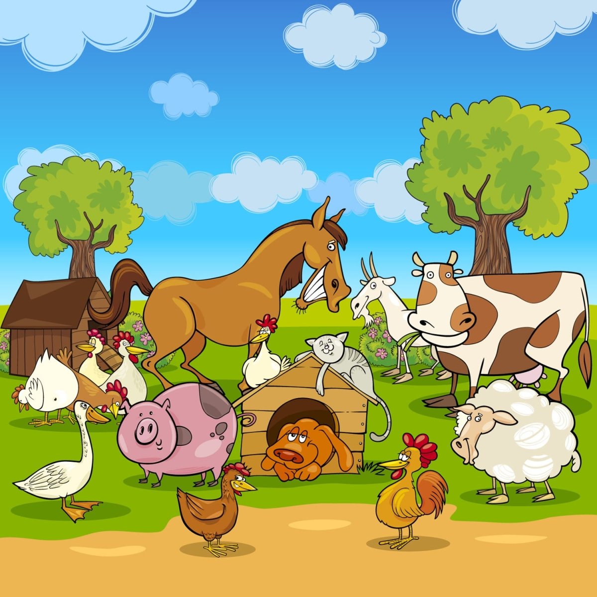 Beistelltisch Verrückter Bauernhof Kinder M0274 entdecken - Bild 2 Beistelltisch Verrückter Bauernhof Kinder M0274 entdecken - Bild 2