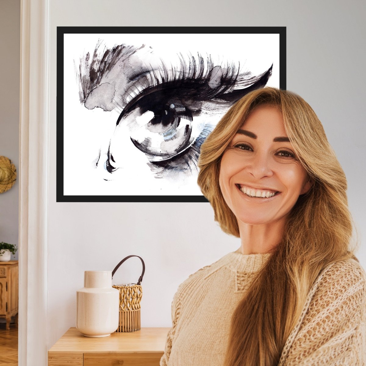wandmotiv24 Poster, Poster - Auge, Gemälde, Kunst - M0275 - Bild 2 wandmotiv24 Poster, Poster - Auge, Gemälde, Kunst - M0275 - Bild 2