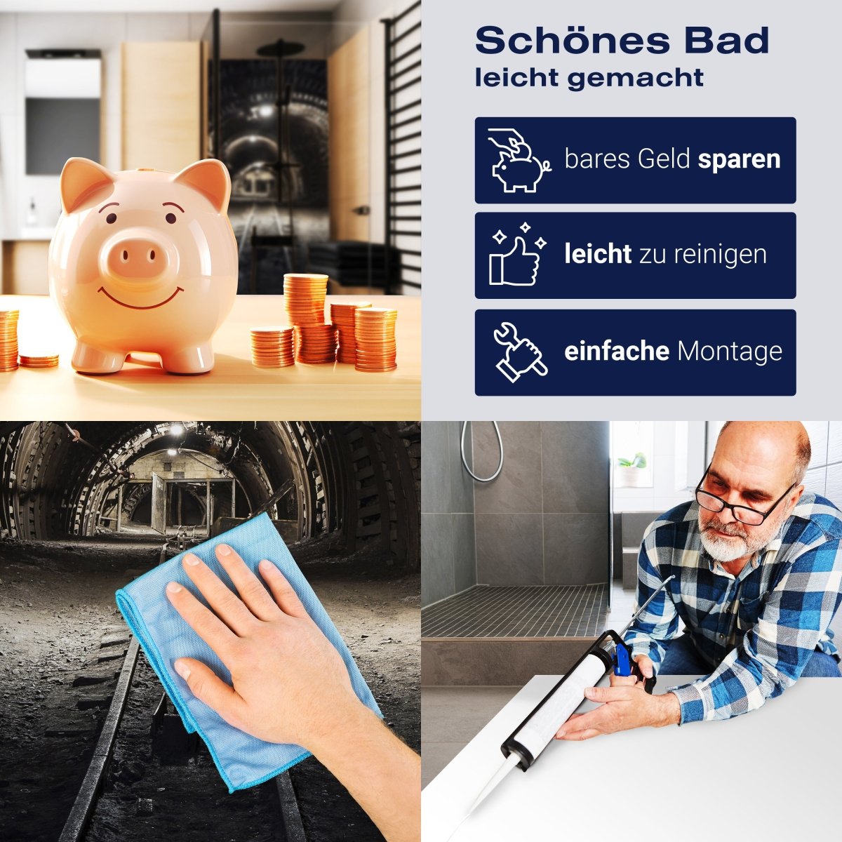 Duschwand Kohlebergwerk M0277 entdecken - Bild 7 Duschwand Kohlebergwerk M0277 entdecken - Bild 7