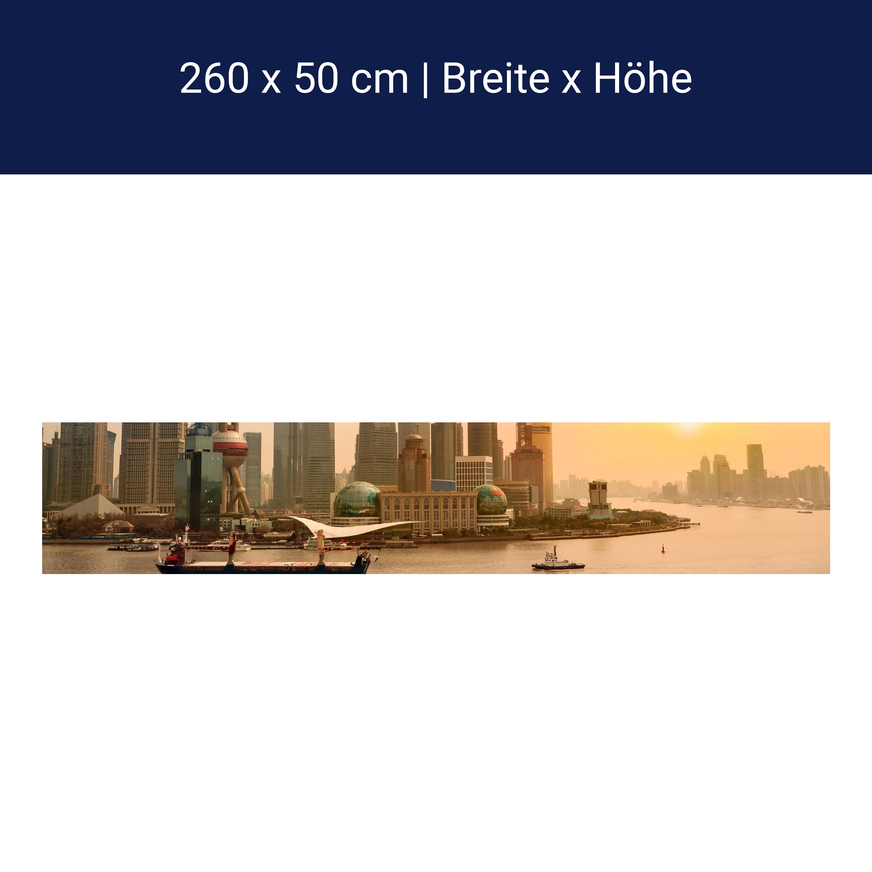 Küchenrückwand Shanghai Bund China M0278 Küchenrückwand Shanghai Bund China M0278