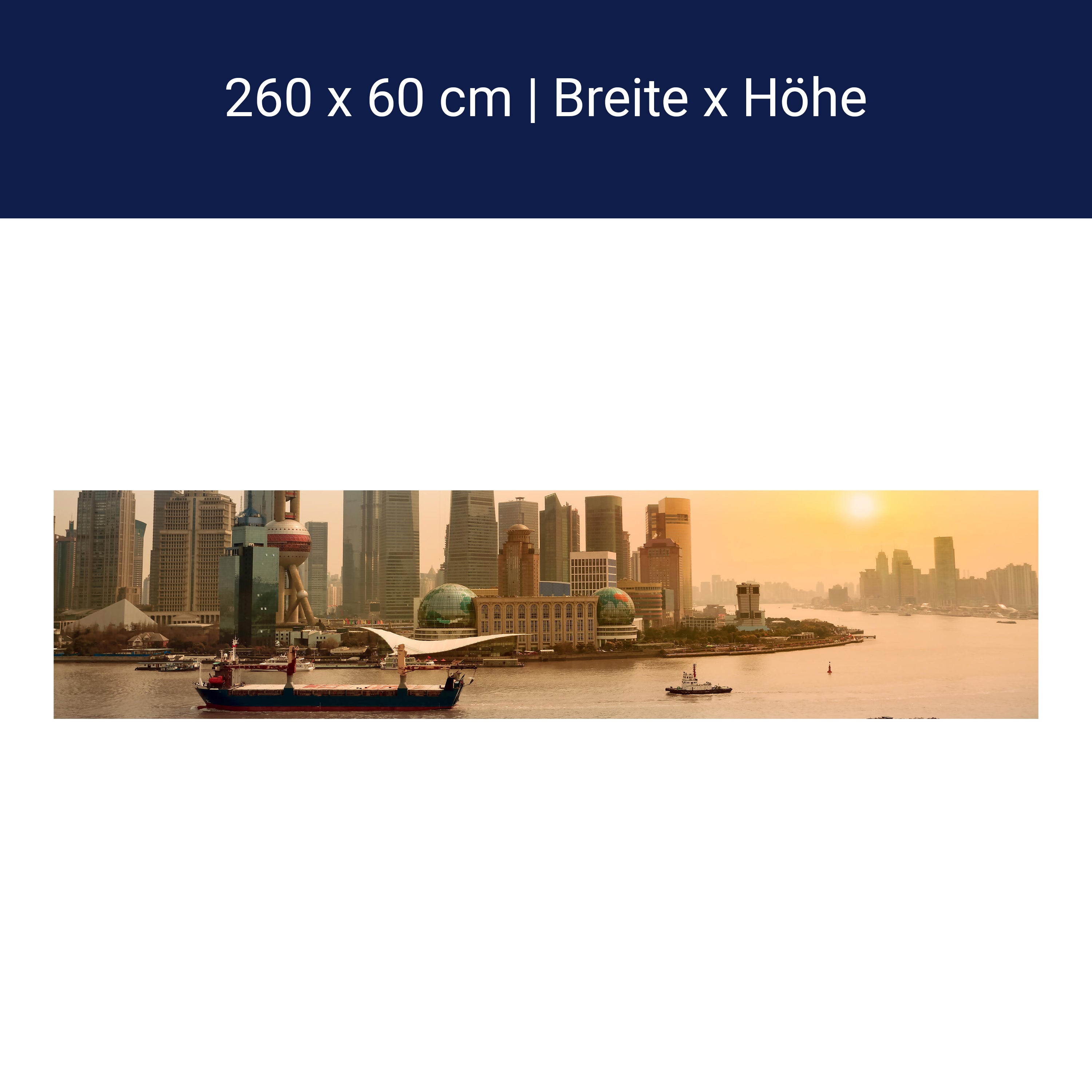 Küchenrückwand Shanghai Bund China M0278 Küchenrückwand Shanghai Bund China M0278