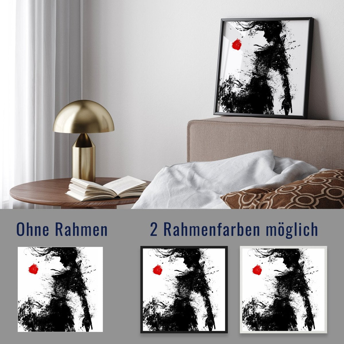 wandmotiv24 Poster, Poster - Frau, Gemälde, Lippenstift - M0281 - Bild 4 wandmotiv24 Poster, Poster - Frau, Gemälde, Lippenstift - M0281 - Bild 4