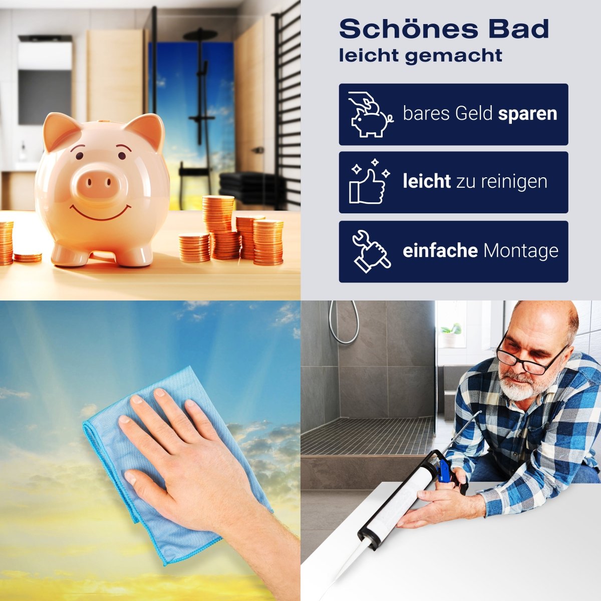 Duschwand Sonnenaufgang Natur M0283 entdecken - Bild 7 Duschwand Sonnenaufgang Natur M0283 entdecken - Bild 7