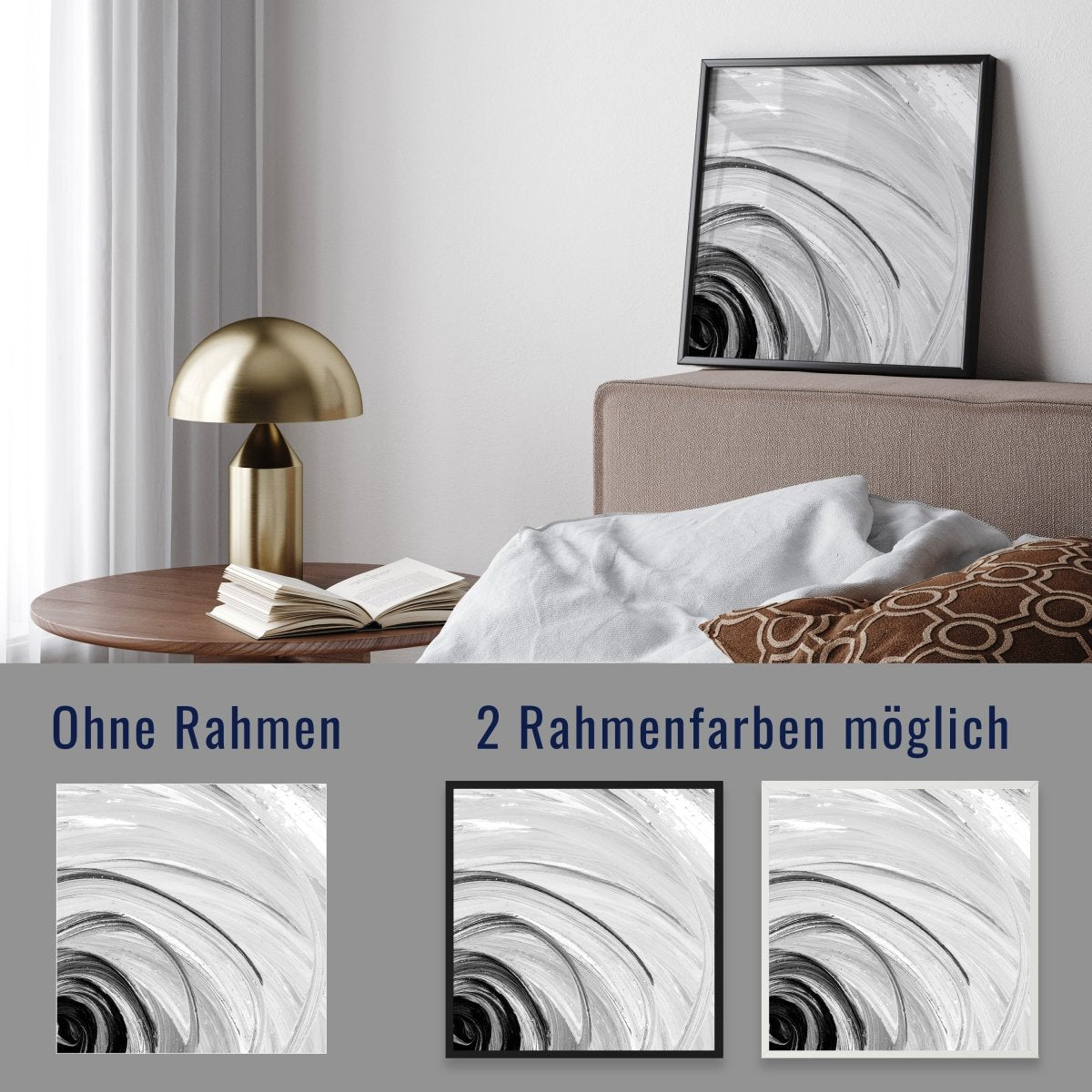 wandmotiv24 Poster, Poster - Rose, Gemälde, Kreise - M0285 - Bild 4 wandmotiv24 Poster, Poster - Rose, Gemälde, Kreise - M0285 - Bild 4