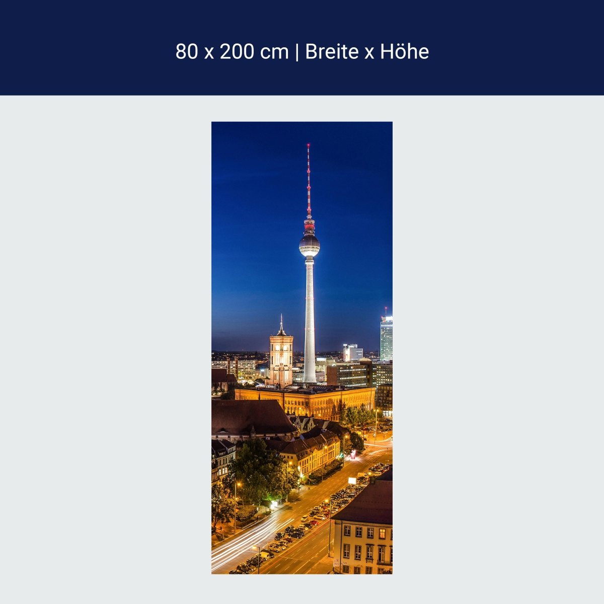 Duschwand Berlin bei Nacht M0290 Duschwand Berlin bei Nacht M0290