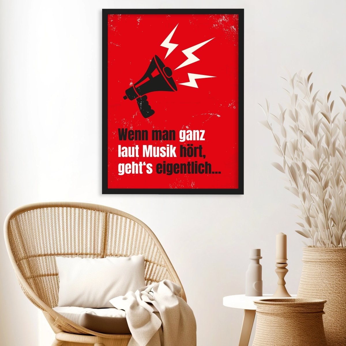 wandmotiv24 Poster, Poster - Musik, Megafon, Spruch - M0290 - Bild 3 wandmotiv24 Poster, Poster - Musik, Megafon, Spruch - M0290 - Bild 3