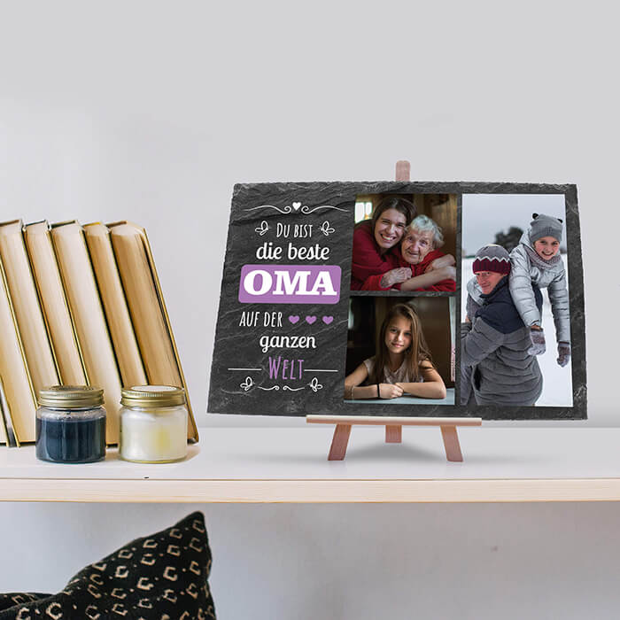 Schiefertafel mit Staffelei Beste Oma M0293 - Bild 4 Schiefertafel mit Staffelei Beste Oma M0293 - Bild 4