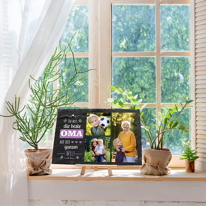 Schiefertafel mit Staffelei Beste Oma M0293 - Bild 5 Schiefertafel mit Staffelei Beste Oma M0293 - Bild 5