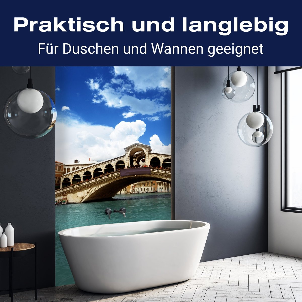 Duschwand Rialtobrücke Venedig M0298 entdecken - Bild 3 Duschwand Rialtobrücke Venedig M0298 entdecken - Bild 3