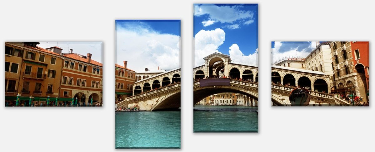 Leinwandbild Mehrteiler Rialtobrücke Venedig M0298 Leinwandbild Mehrteiler Rialtobrücke Venedig M0298